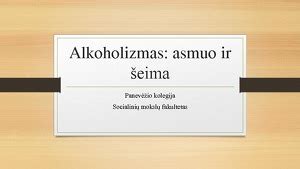Šeima ir alkoholizmas