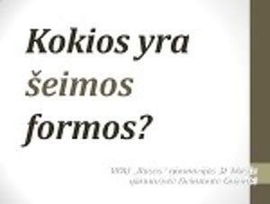 Šeimos formos