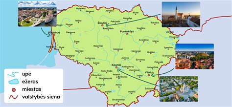 Šiauliai Lietuvos žemėlapyje