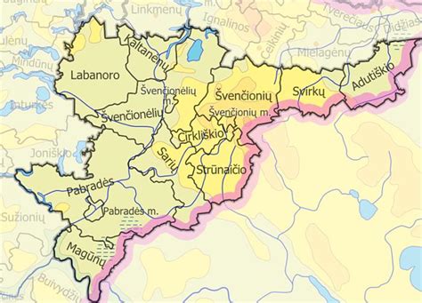 Švenčionių rajonas žemėlapyje