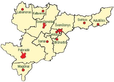 Švenčionių rajono žemėlapis