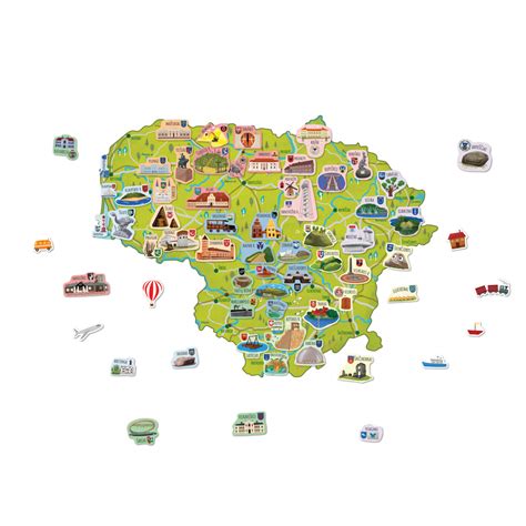 Žemėlapis Pažink Lietuvą