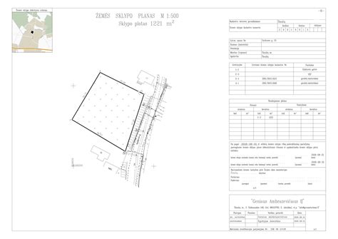 Žemės sklypo planas
