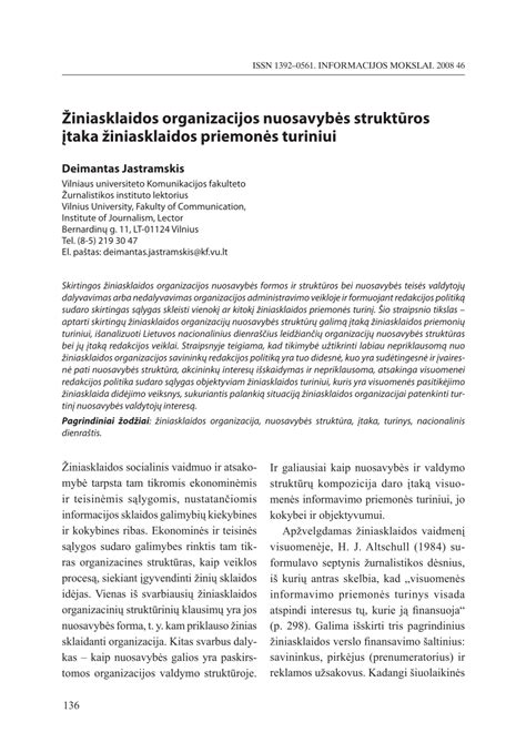 Žiniasklaidos įtaka