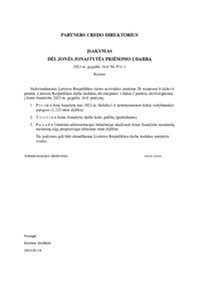 1-SD pranešimo pavyzdys