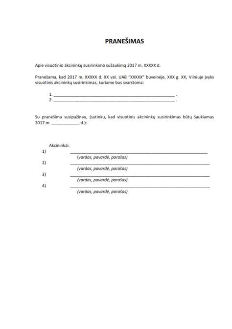 12-SD pranešimo pavyzdys