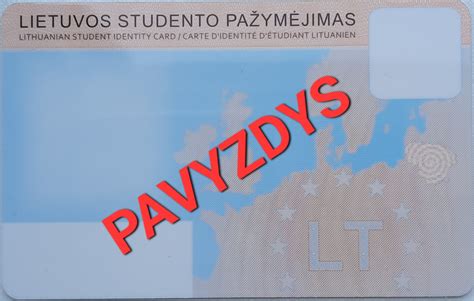 A1 pažymėjimo pavyzdys