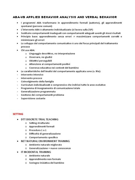 ABA terapijos schema