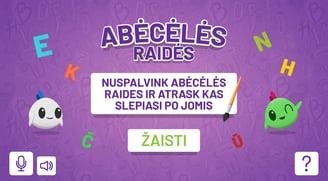 Abėcėlės Kelionė žaidimas