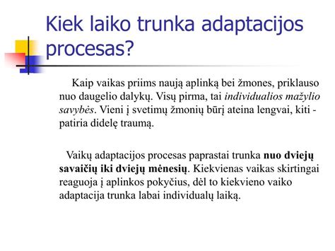 Adaptacijos procesas