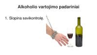Alkoholio vartojimo padariniai