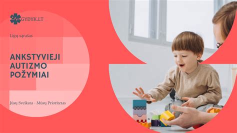 Ankstyvieji autizmo požymiai