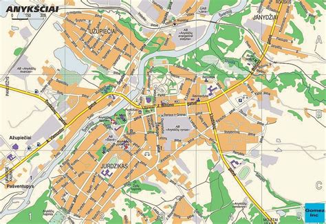 Anykščių rajonas žemėlapyje