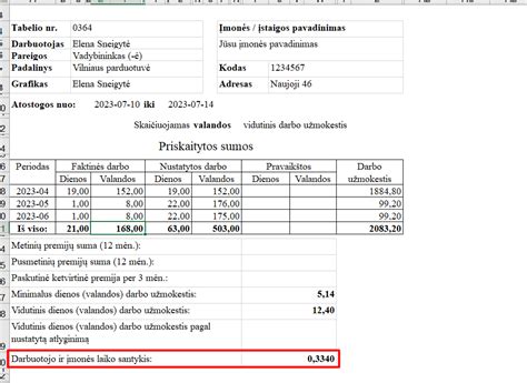 Atostogų skaičiavimas