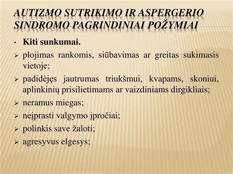 Autizmo spektro sutrikimo diagnostikos kriterijai