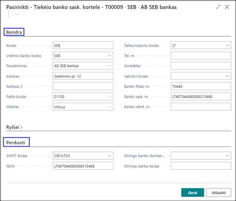 Banko sąskaitos keitimas
