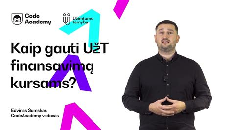 CodeAcademy Užimtumo tarnybos finansuojami kursai
