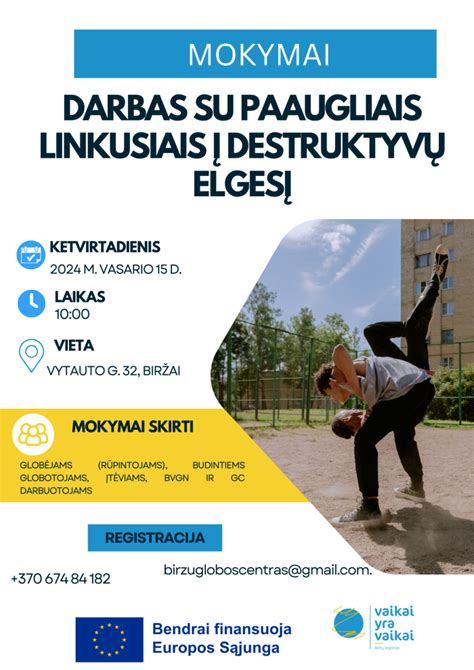 Darbas su paaugliais