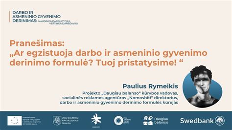 Darbo ir asmeninio gyvenimo derinimo formulė logotipas