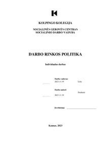 Darbo rinkos politika