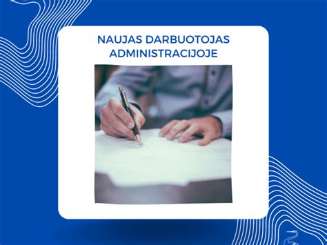 Darbuotojas pasirašo dokumentus