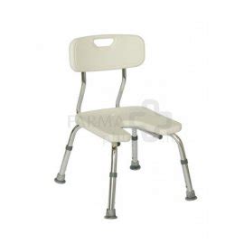 Dušo kėdė su atrama nugarai