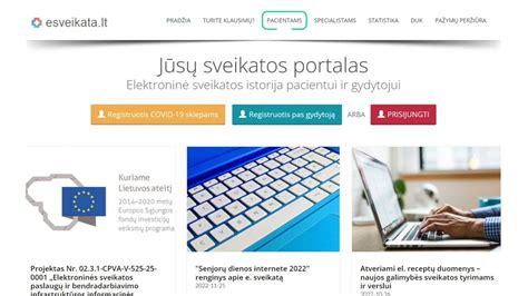 E. Sveikata atnaujinimas