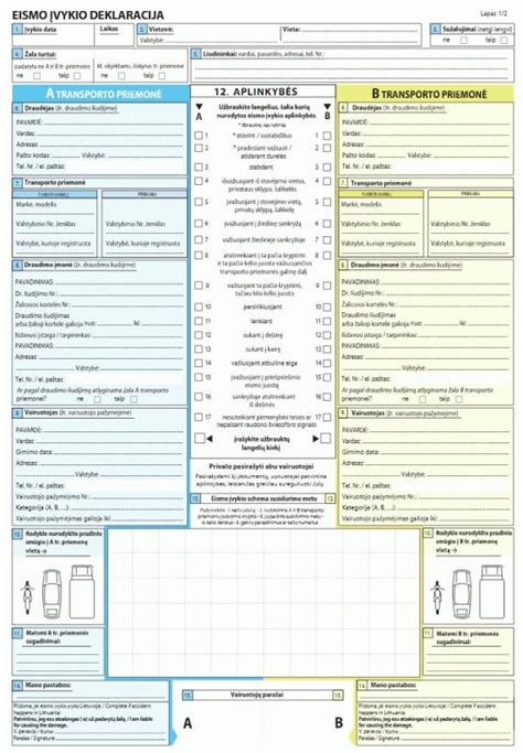 Eismo įvykio deklaracija