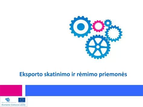 Eksporto skatinimo priemonės