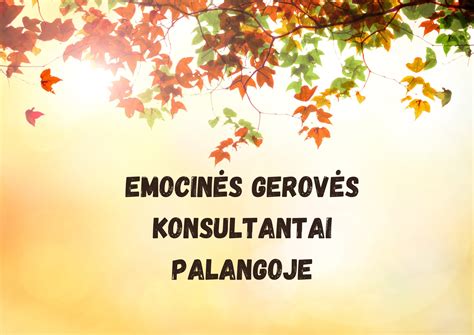 Emocinės gerovės konsultacija