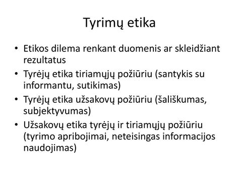 Etikos dilema