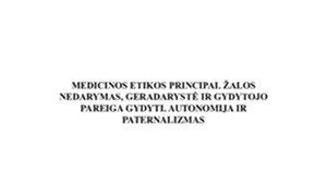Etikos principai medicinoje