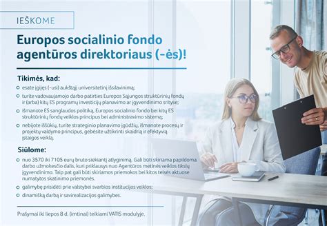 Europos socialinio fondo agentūros logotipas