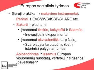 Europos socialinis tyrimas Lietuvoje