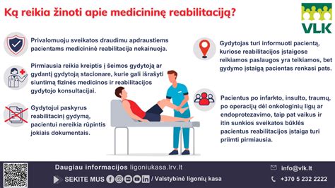 Fizinės medicinos ir reabilitacijos infografikas