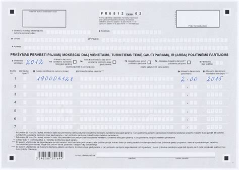 Formos FR0781 pavyzdys