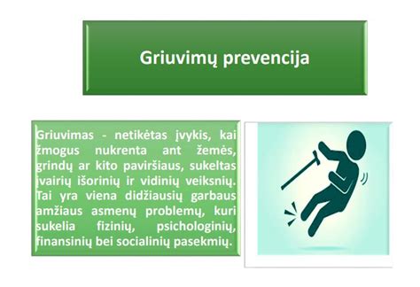 Griuvimų statistika ir prevencija