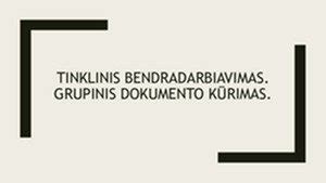 Grupinis bendradarbiavimas