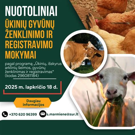 Gyvūnų ženklinimas ir registracija