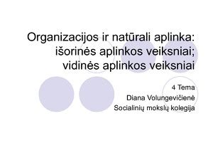 Išorinės aplinkos veiksniai