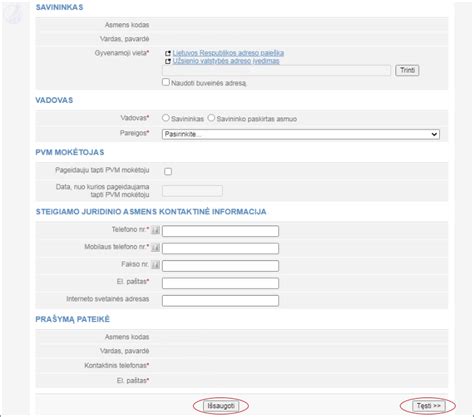 Individualios įmonės steigimo schema