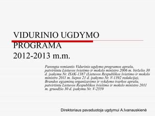 Individualizuota ugdymo programa