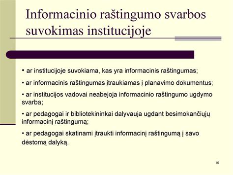 Informacinio raštingumo svarba