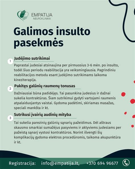 Insulto reabilitacijos etapai