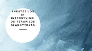 Intensyviosios terapijos slaugytojas