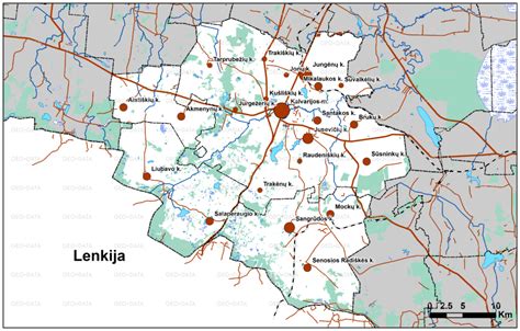 Kalvarijos savivaldybės žemėlapis