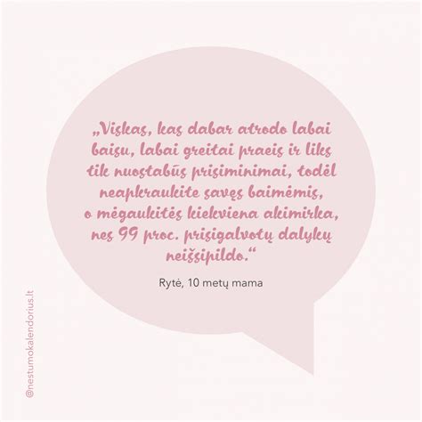 Kitos mamos žinutė