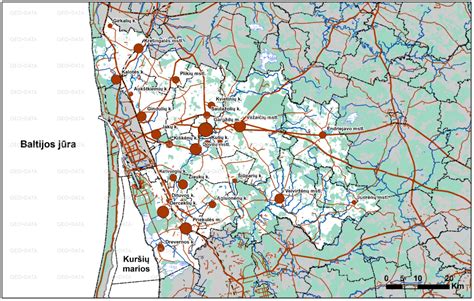 Klaipėdos rajono žemėlapis
