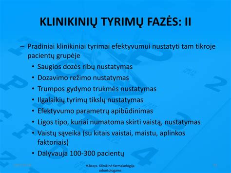 Klinikinių tyrimų fazės