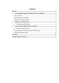 Krizių intervencijos žingsniai